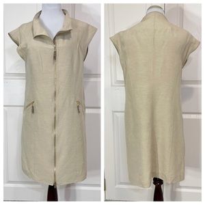 Escada linen silk dress